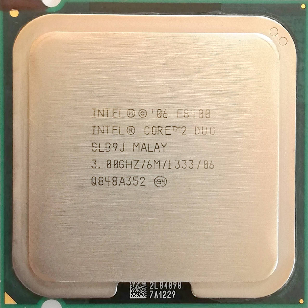 

Процессор Intel Core 2 Duo E8400 E0 SLB9J 3.00 GHz 6 MB Cache 1333 MHz FSB Socket 775 Б/У