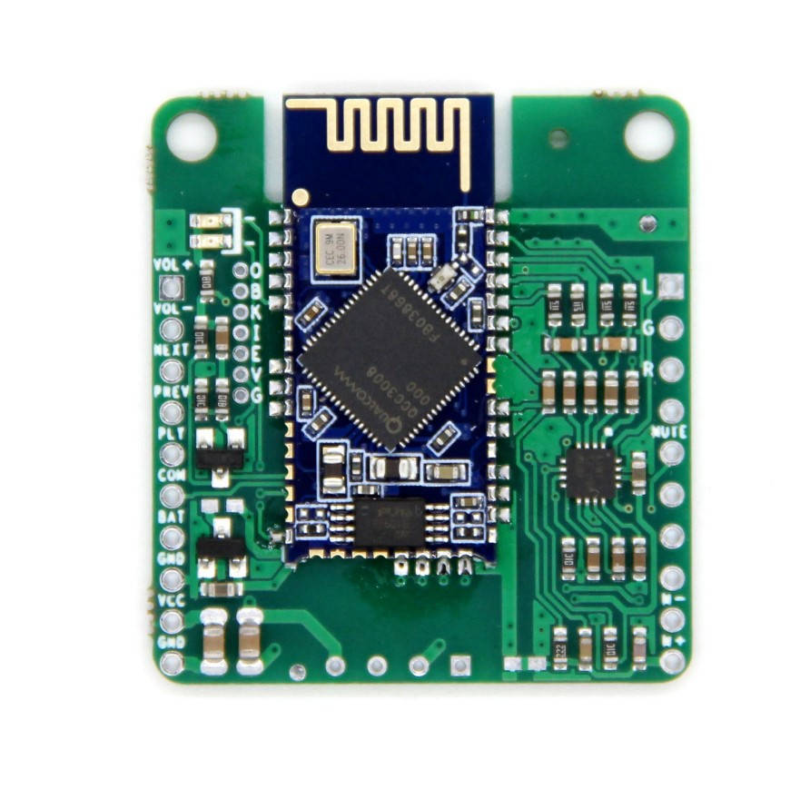 

Qualcomm CSR QCC3008 аудиоресивер Bluetooth 5.0, SBC, AAC, aptX, aptX Low Latency, TPA6132, 3.3-5.5В