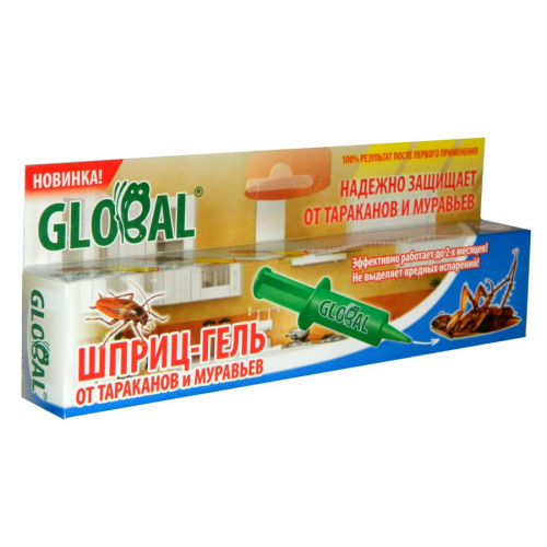 

Гель от тараканов и муравьев 60 г GLOBAL