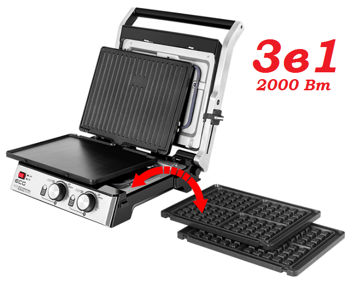 

Мультигриль 3 в 1 ECG KG 2033