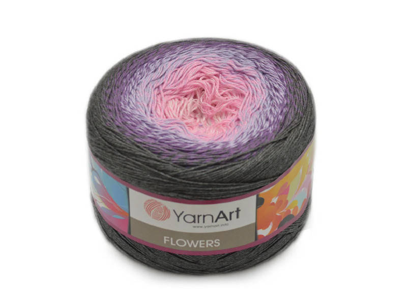 

YarnArt Flowers, №276, Секционное крашение