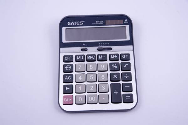 

Калькулятор "EATES" BM-008 (12 разрядный, 2 питания)