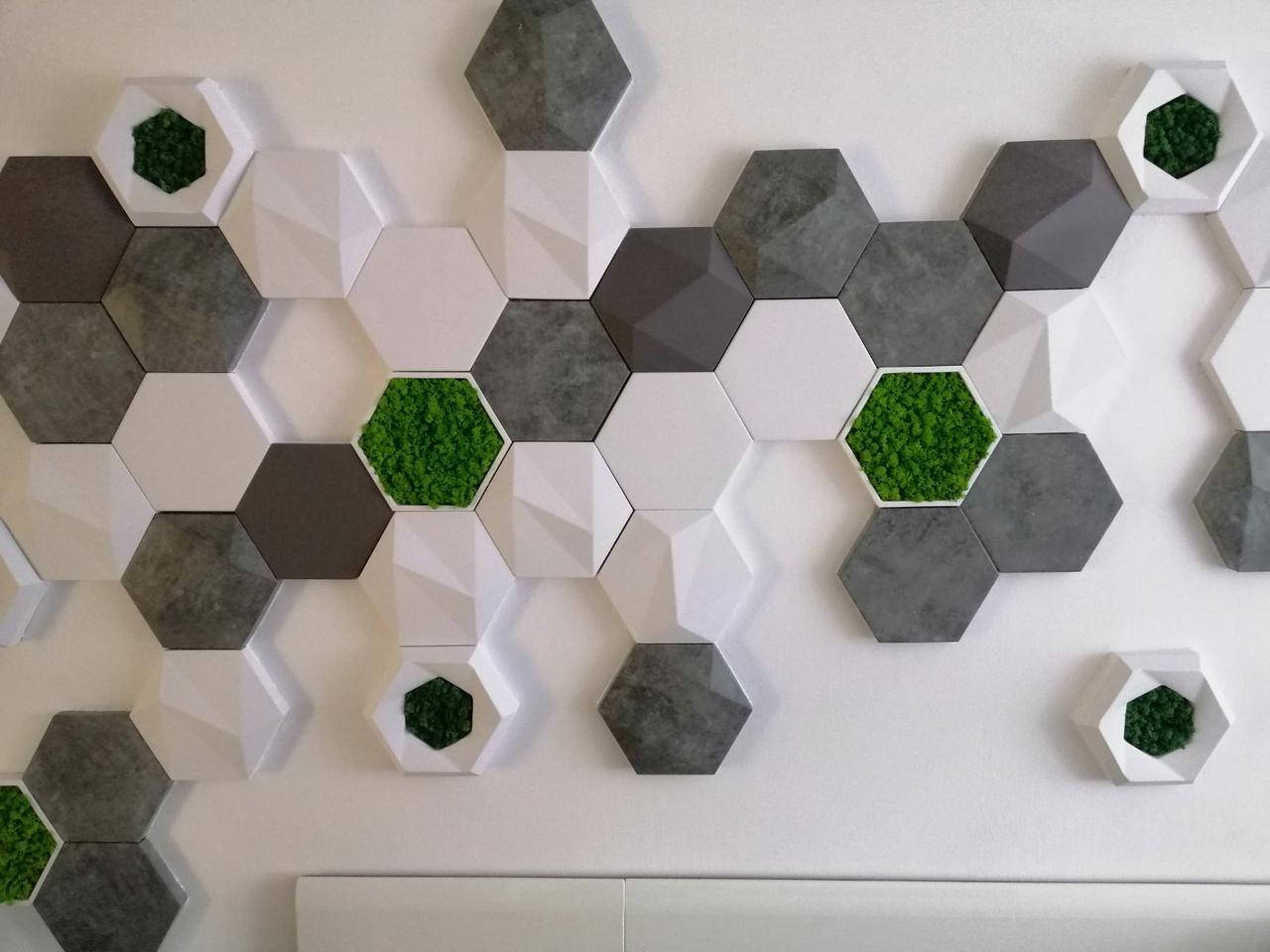 

Гипсовые 3D панели под мох - "Gipster Green Premium" - цвет в ассортименте