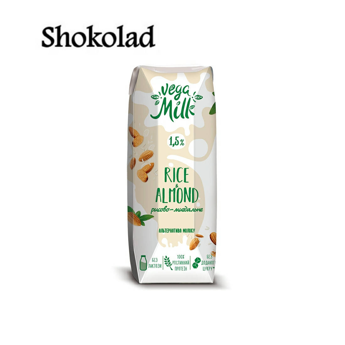 

Напиток Vega Milk рисово-миндальный ультрапастеризованный