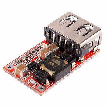 

Модуль конвертор понижающий DC-DC Вход 6-24V выход USB 5V 3A