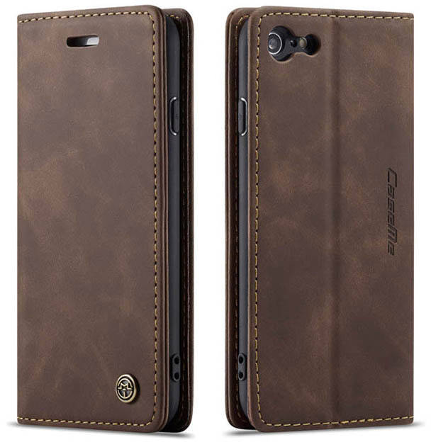 

Чехол книжка с магнитом iPhone 6 6S CaseMe (Айфон 6 6С), Коричневый