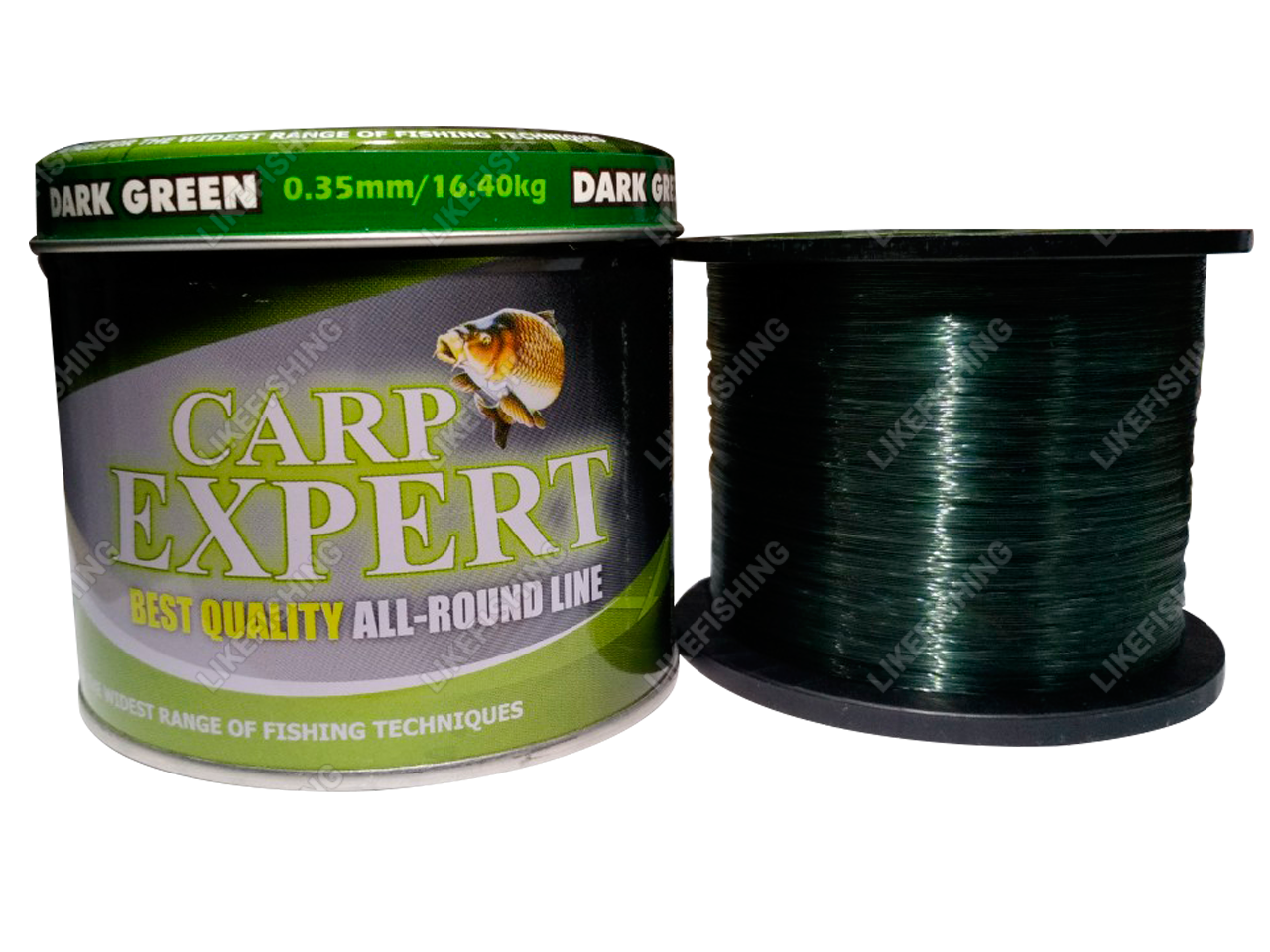 

Леска 0.40 мм 20.6 кг 1000+200 метров Dark Green Carp Expert, Темно-зеленый