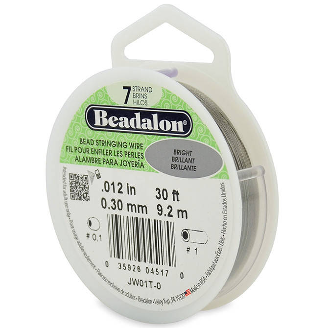 

Тросик ювелирный Beadalon 7 струн, Bright, толщина 0.3 мм, 30 футов (9,14 м)