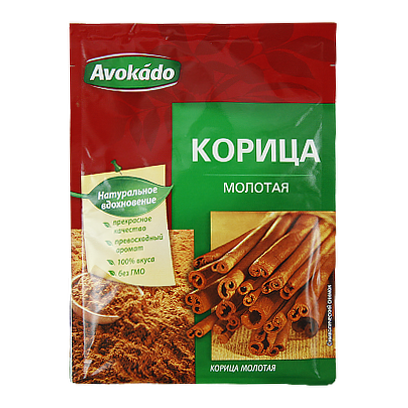 

Приправа Авокадо кориця мелена Avokado 15g 25шт/ящ (Код : 00-00005579)
