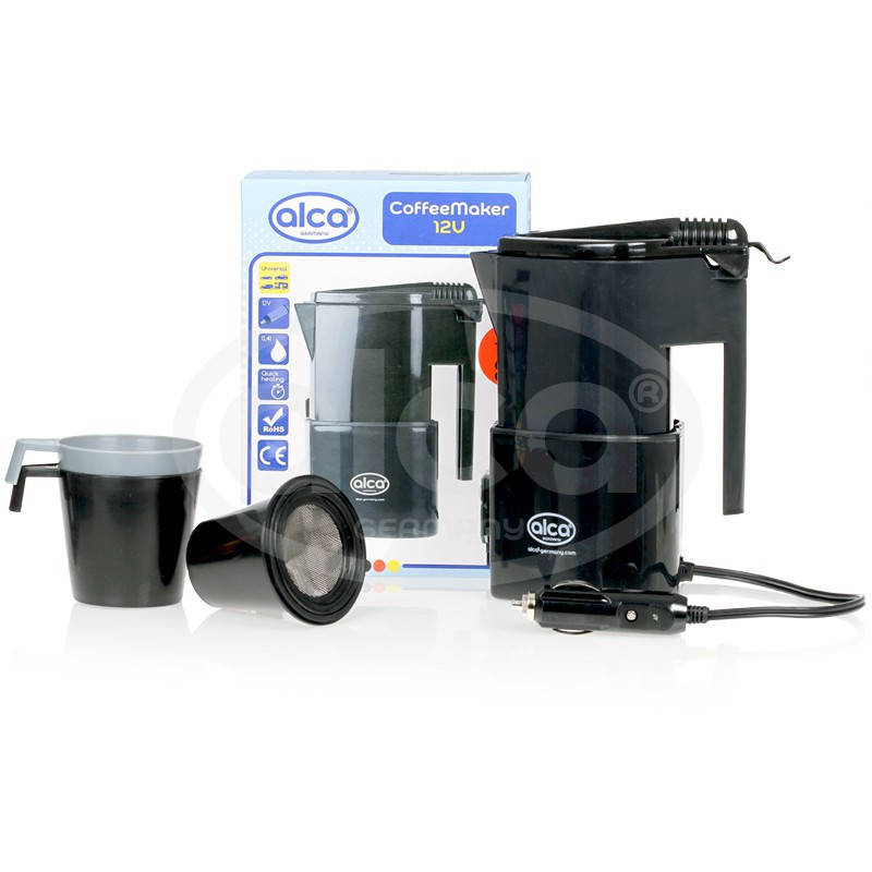 

Чайник кофеварка в авто 12V ALCA 542120 стойка+2 чашки
