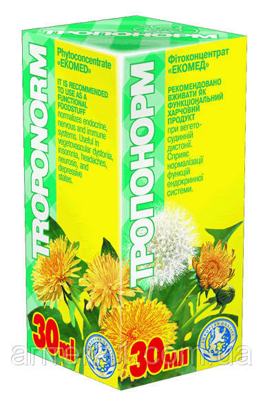 

Тропонорм(Экомед,30мл)-ри вегето-сосудистой дистонии, разных эндокринных нарушениях, диэнцефальных кризисах