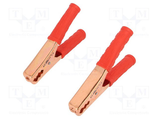 

ZAC-0408 Крокодилоподібний зажим; 200А; Діапазон захвату: макс.200мм