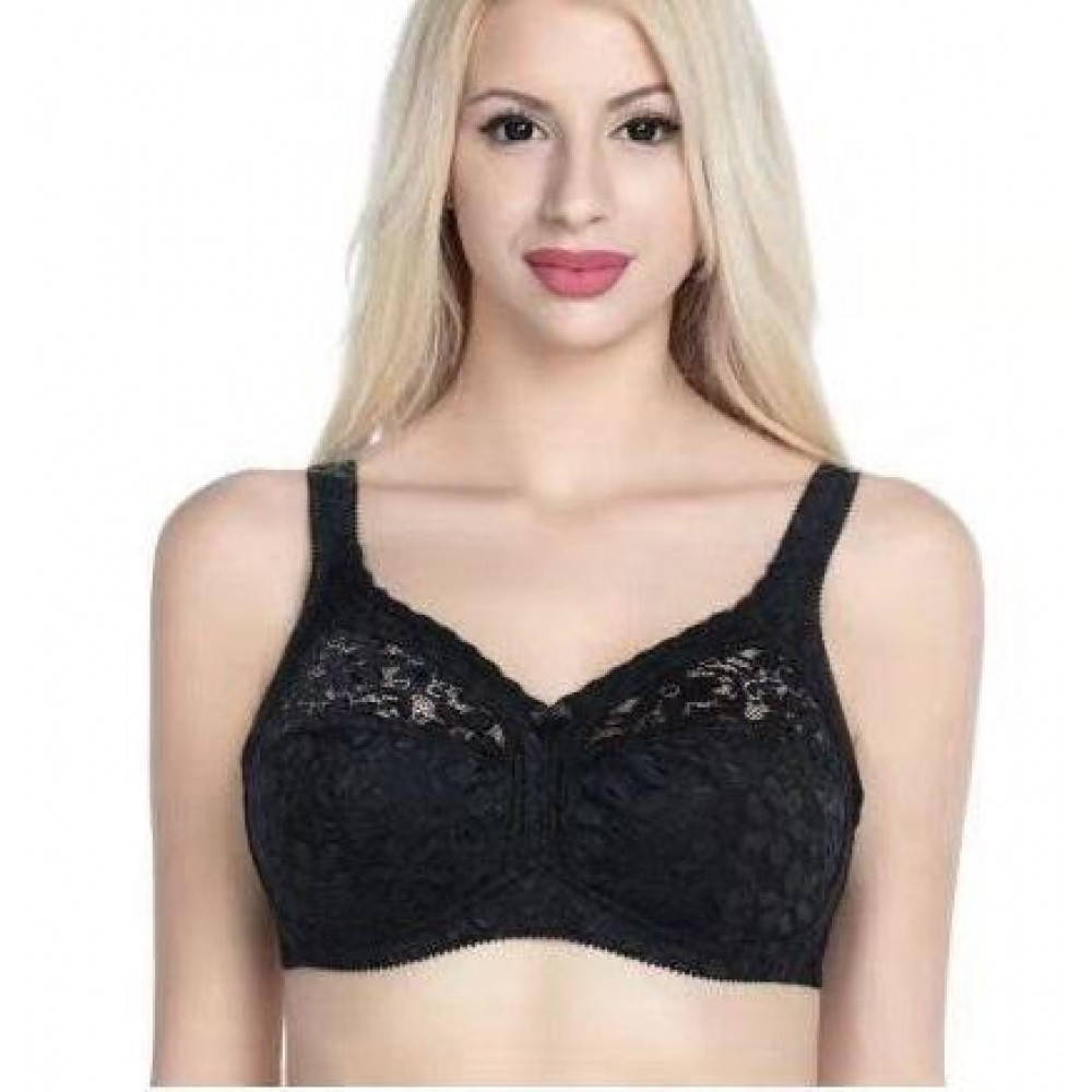 

Бюстгальтер Lanny Mode без косточек переливается 90 Е черный (8639)