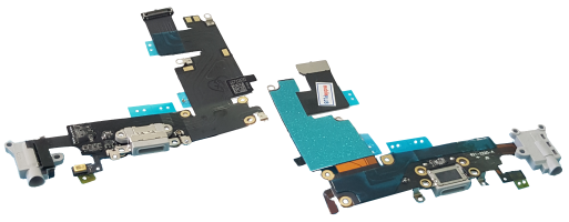 

Шлейф с разъемом зарядки и наушников для Apple iPhone 6 Plus, серый