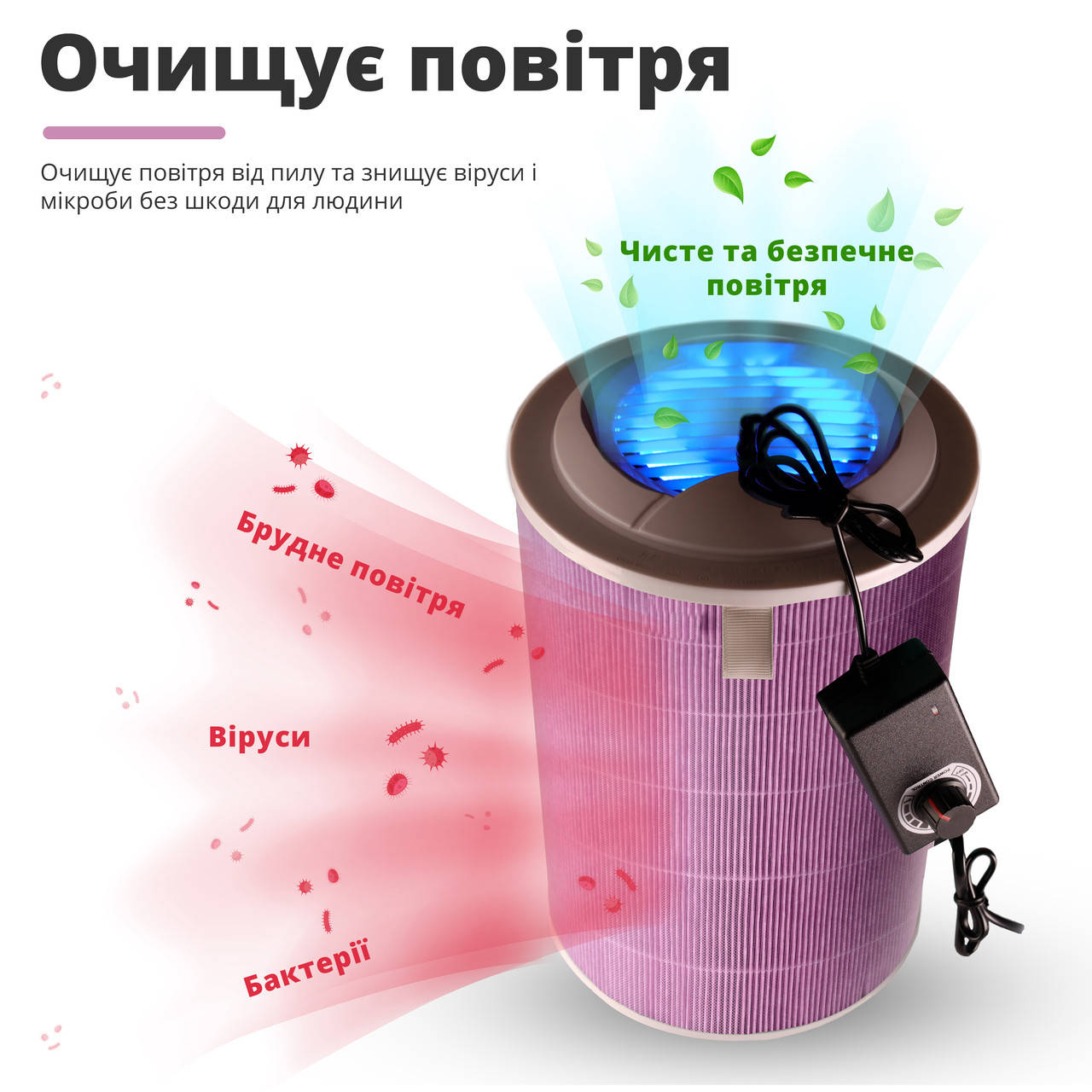 

Очиститель воздуха SBTR Air Purifier 2Н с функцией кварцевания (AP2Н-UV)