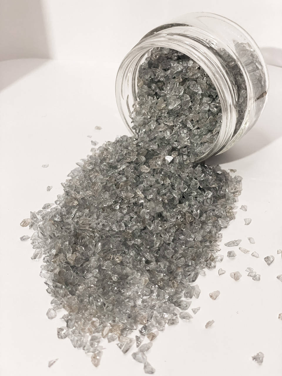 

Стеклянная крошка Серая