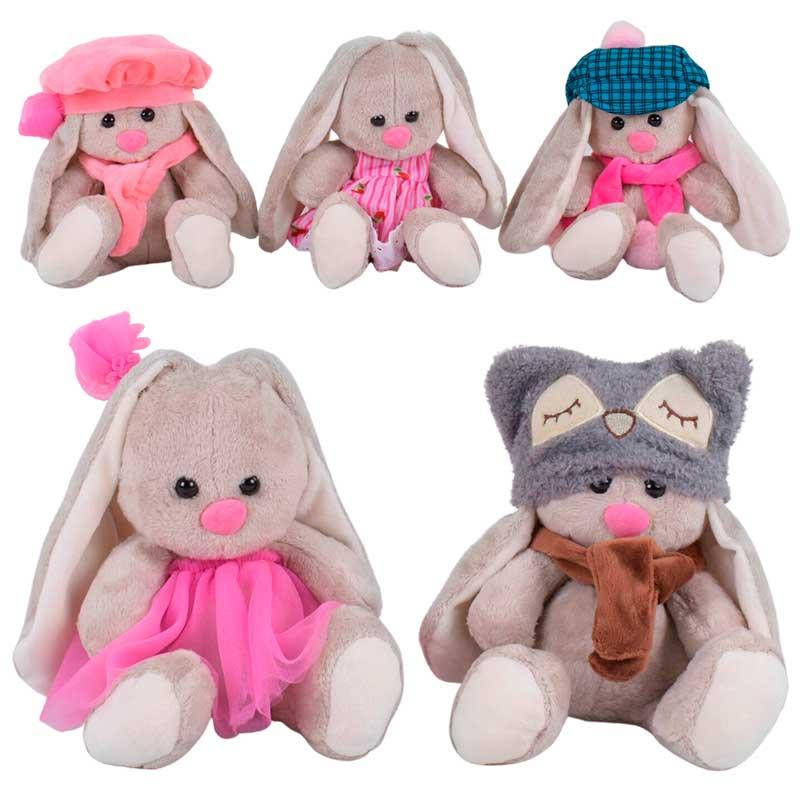 

Мягкая игрушка "Модная зайка" К 18153, Разные цвета