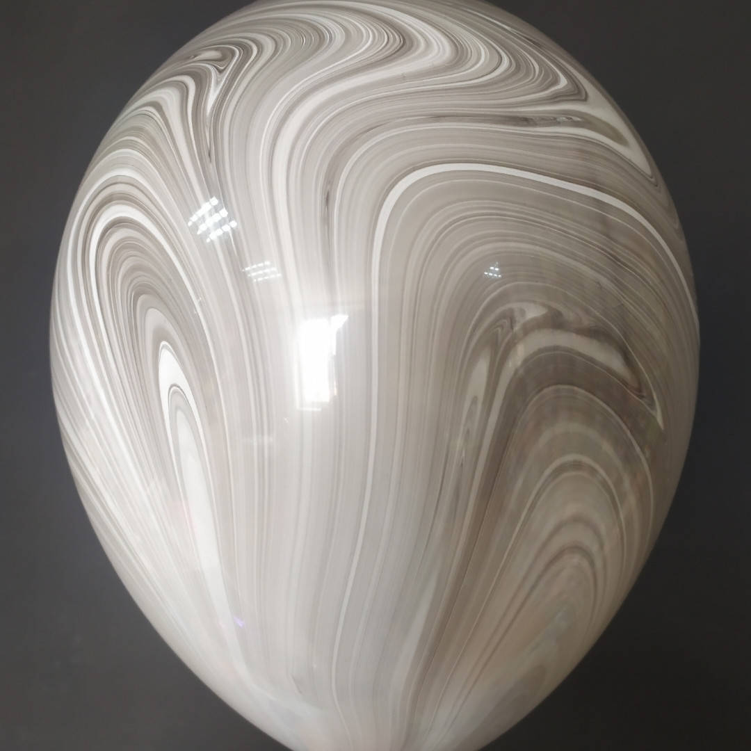 

Латексна кулька агат чорно-біла black&white superagate 11" Qualatex