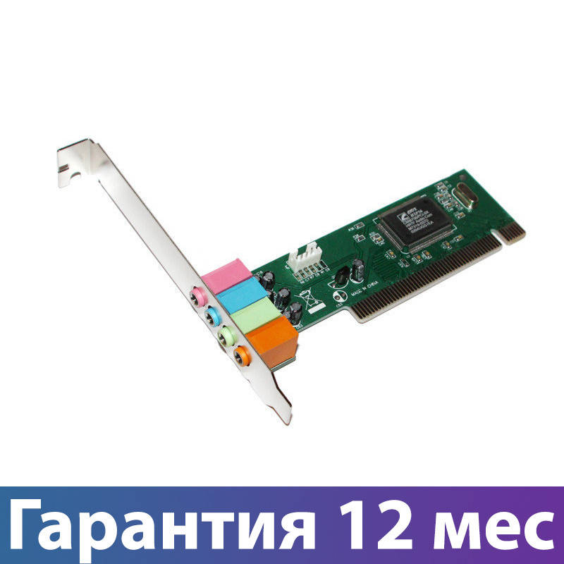 

Звуковая карта внутренняя Manli, PCI, 32-bit, 4-Channels, аудиокарта для ПК