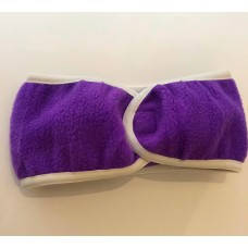 

Косметическая повязка для волос на липучке флисовая, Белый