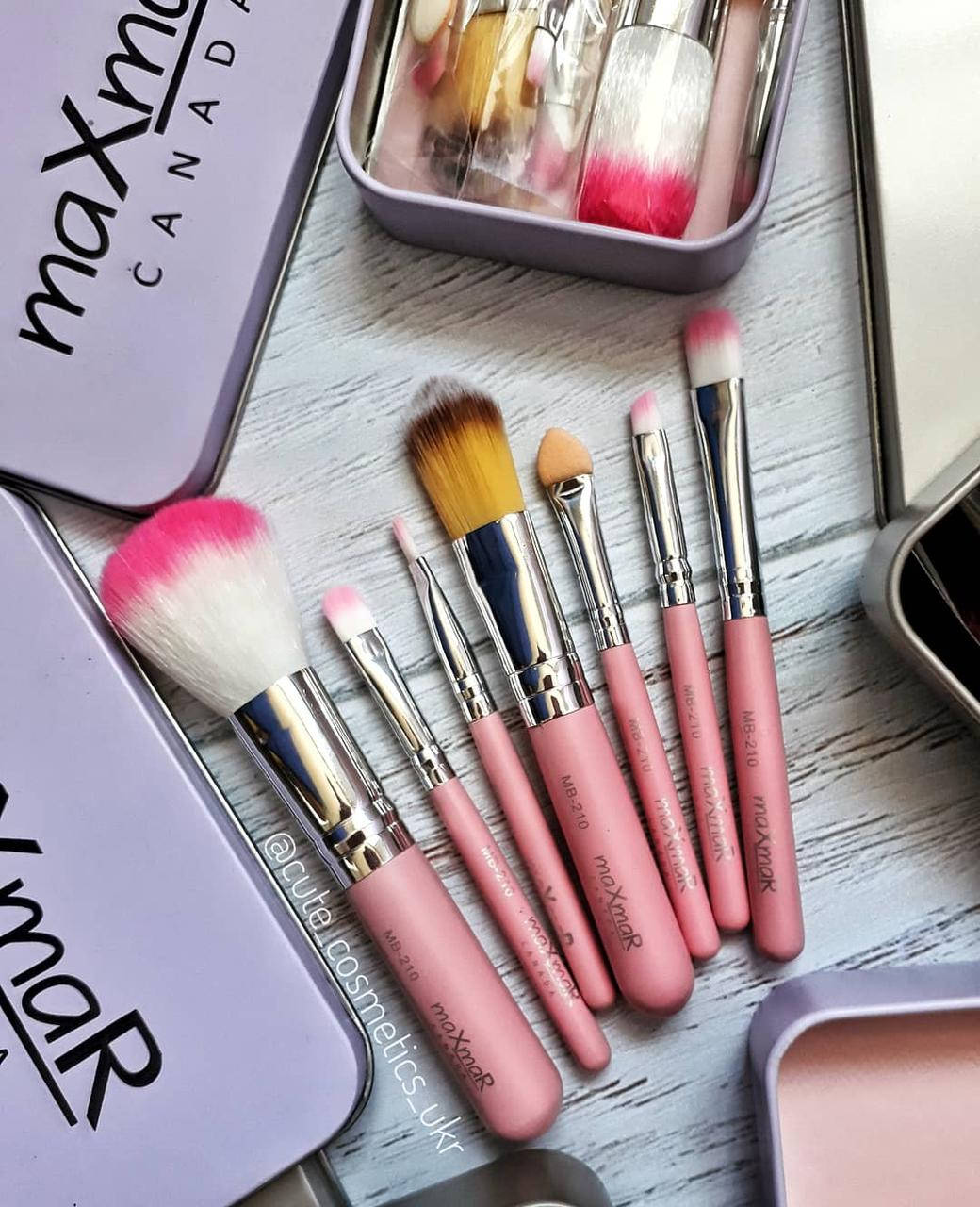 

Набор кистей для макияжа MaxMar 7в1 Pink.