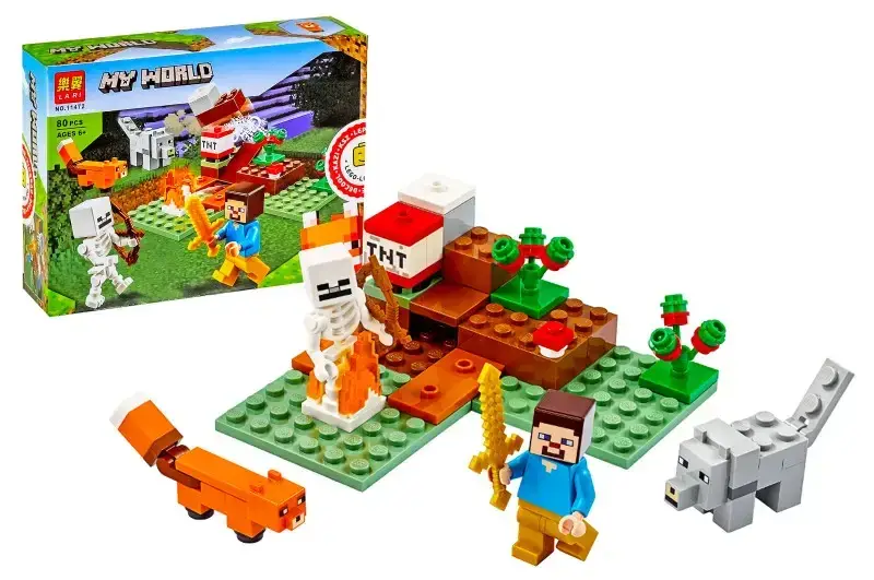 

Конструктор "MINECRAFT" "Приключение в тайге" 80дет 11472