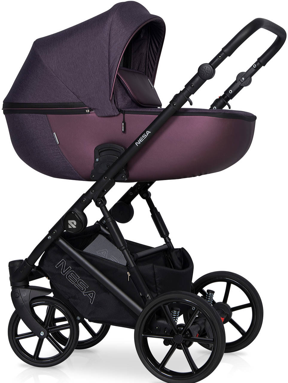 

Детская универсальная коляска 2 в 1 Riko Nesa 03 Plum, Сливовый