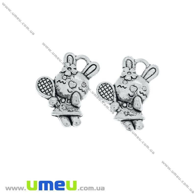 

Подвеска металлическая Зайчик, Античное серебро, 16х11 мм, 1 шт (POD-021105)