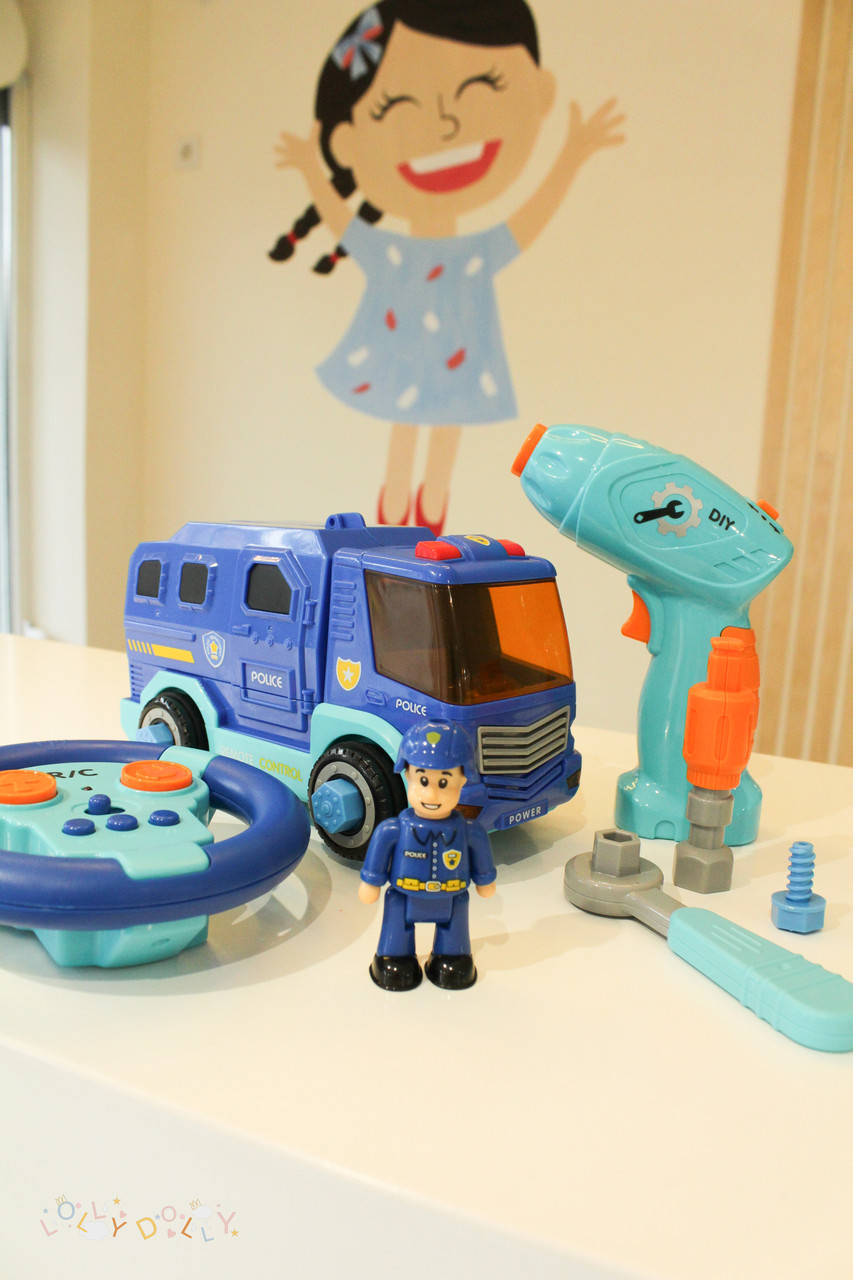 

Машина конструктор Полицейская машина Limo Toy KB 029