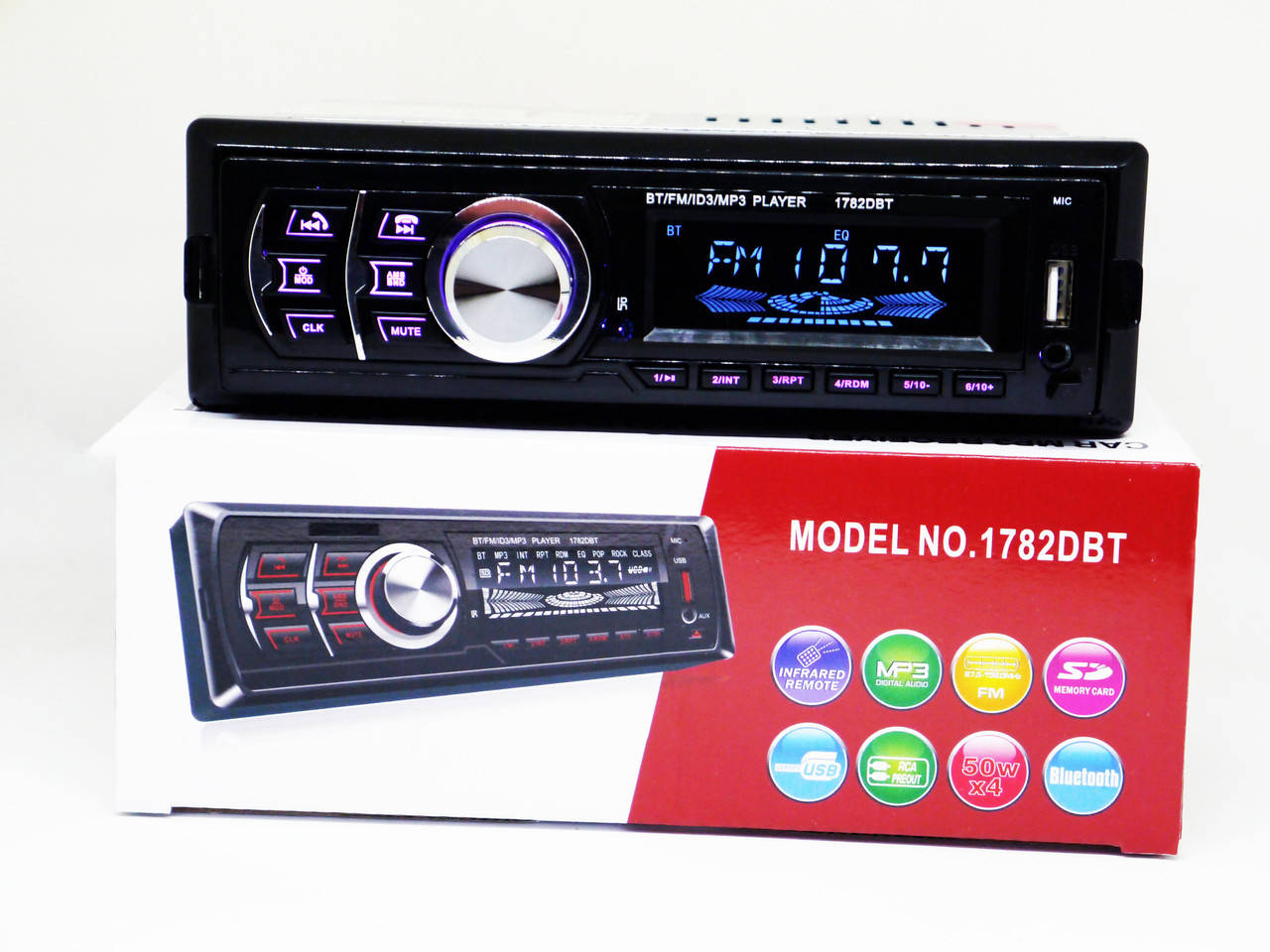 

Автомагнитола Pioneer 1782DBT Bluetooth - USB+RGB подсветка+FM+AUX+Пульт