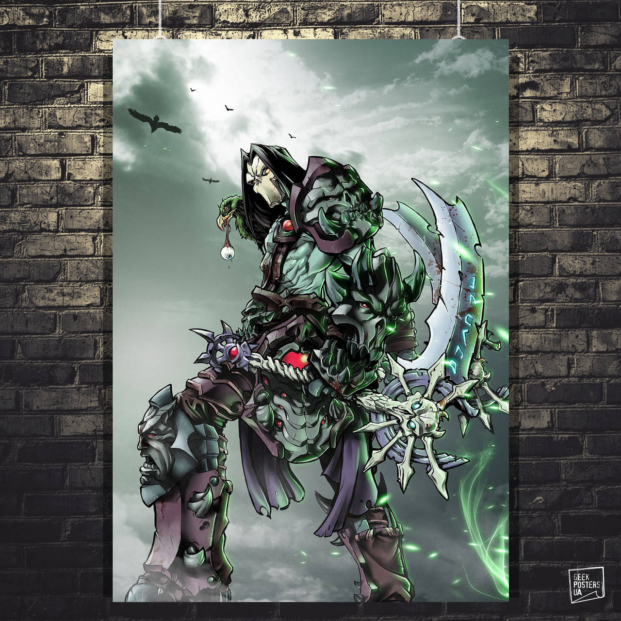 

Постер Darksiders, Дарксайдерс, Смерть. Размер 42x31см (A3). Матовая бумага