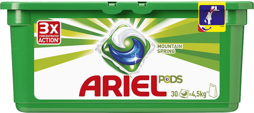 

Капсулы для стирки белого белья Ariel Pods 3 в 1 26 шт