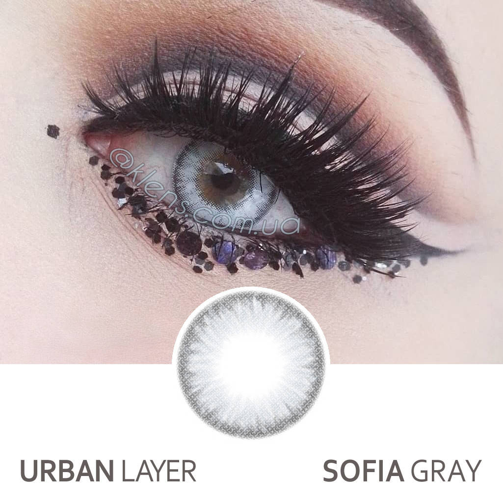 

Контактные цветные линзы Urban Layer Sofia Gray