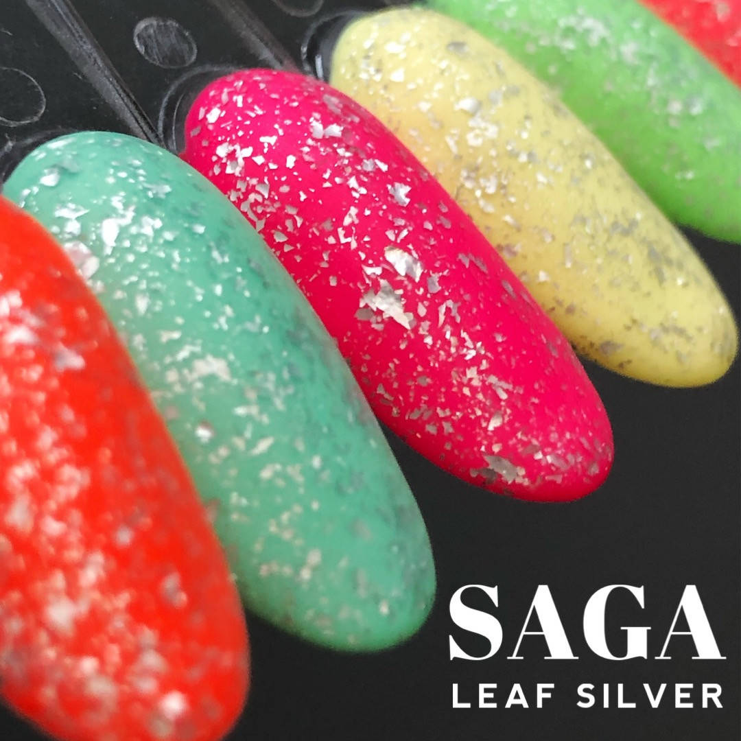 

Топ с серебрянными хлопьями потали Saga Leaf Silver, 8мл