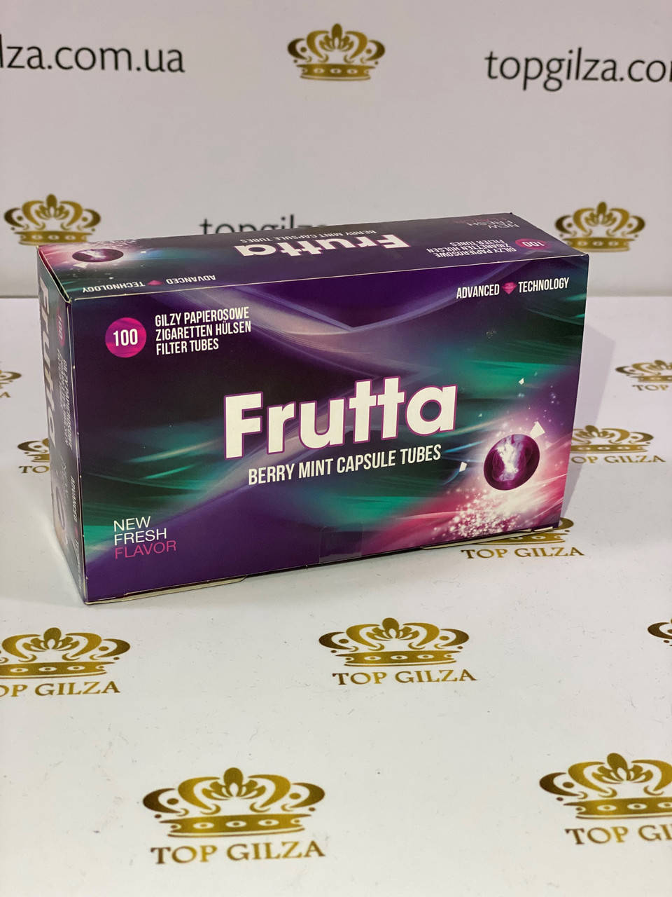 

Сигаретные гильзы для табака Frutta Berry Mint (лесная ягода с мятой) 100 шт