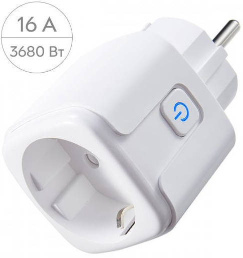 

Умная беспроводная WiFi розетка Smart Plug 16A с голосовым управлением