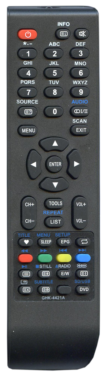 

Пульт для телевизора Liberton LED-DVD 2489