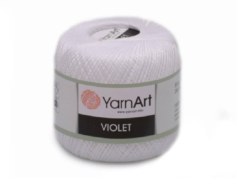 

YarnArt Violet, №1000 супер белый