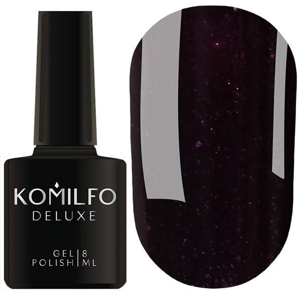 

Гель-лак Komilfo Deluxe Series Dusk Collection №D301 (баклажановый, микроблеск), 8 мл