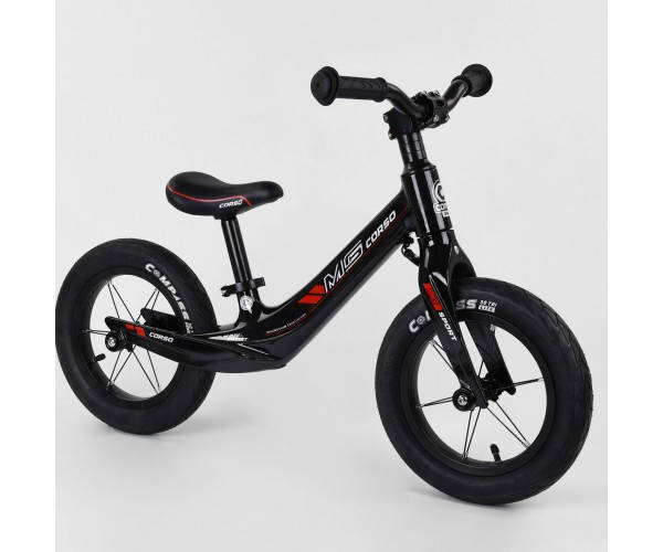 

Беговел Corso MG Sport 36267, магниевая рама, подставка для ног, Черно-красный