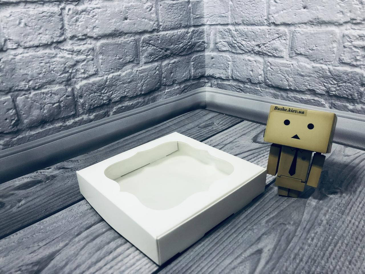 

*10 шт* / Коробка для пряников / 150х150х30 мм / Белая / окно-обычн, Белый