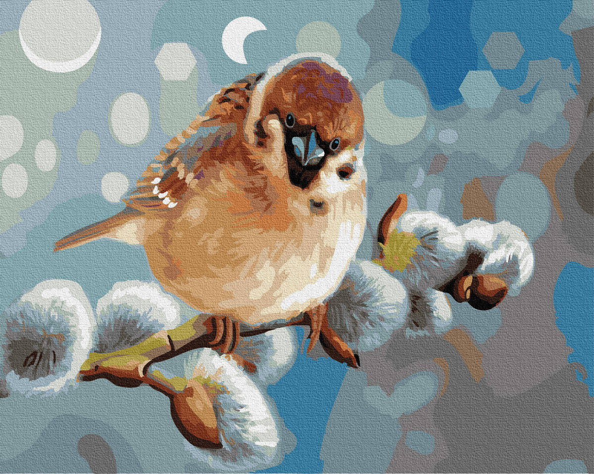 

Картина по Номерам Снегирь 40х50см RainbowArt