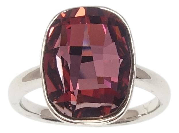 

Кольцо Xuping Родий с кр-ми Swarovski "Кристалл Amethyst 11х15мм" р.17.5,18,19,19.5