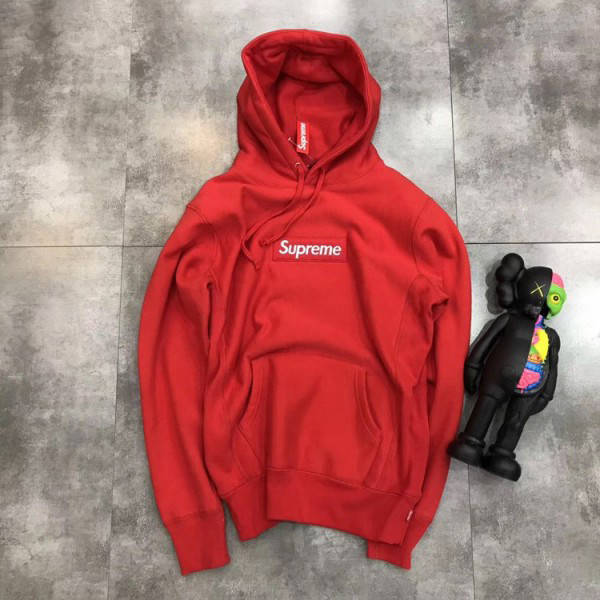 

Худи с вышивкой Supreme красная Бирки | Качественная XXL, Красный