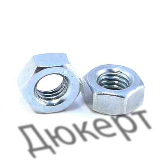 

Гайка шестигранная М6, класс прочности 6.0, цинк