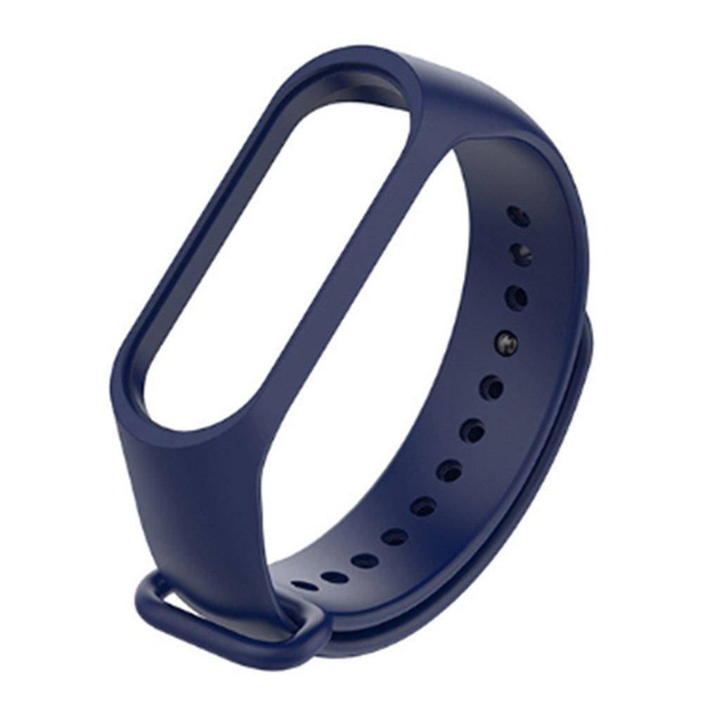 

Силиконовый ремешок для Xiaomi Mi Band 3/4 (Dark Blue) [31862]