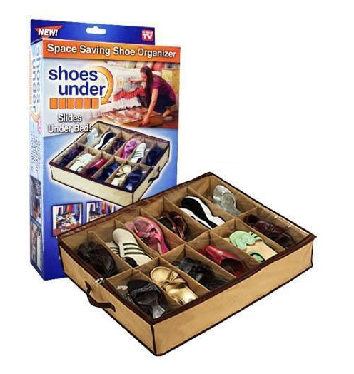 

ORGANISER -- Органайзер для зберігання взуття SHOES UNDER TOTE / ART - 036
