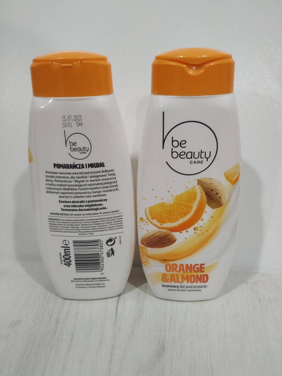 

Крем гель для душа Be beauty апельсин с миндалем 400 ml. Польша.