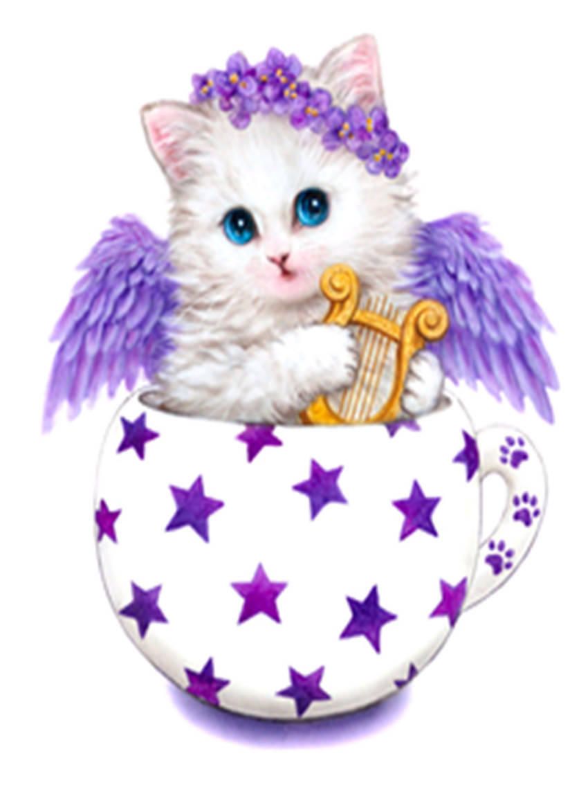 

Алмазная мозаика Котёнок с крыльями 30*40см без рамки 40*8*5см (H8239)