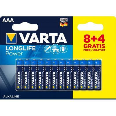 

Батарейка Varta AAA Varta LongLife Power * 12 (8+4) (04903121472)